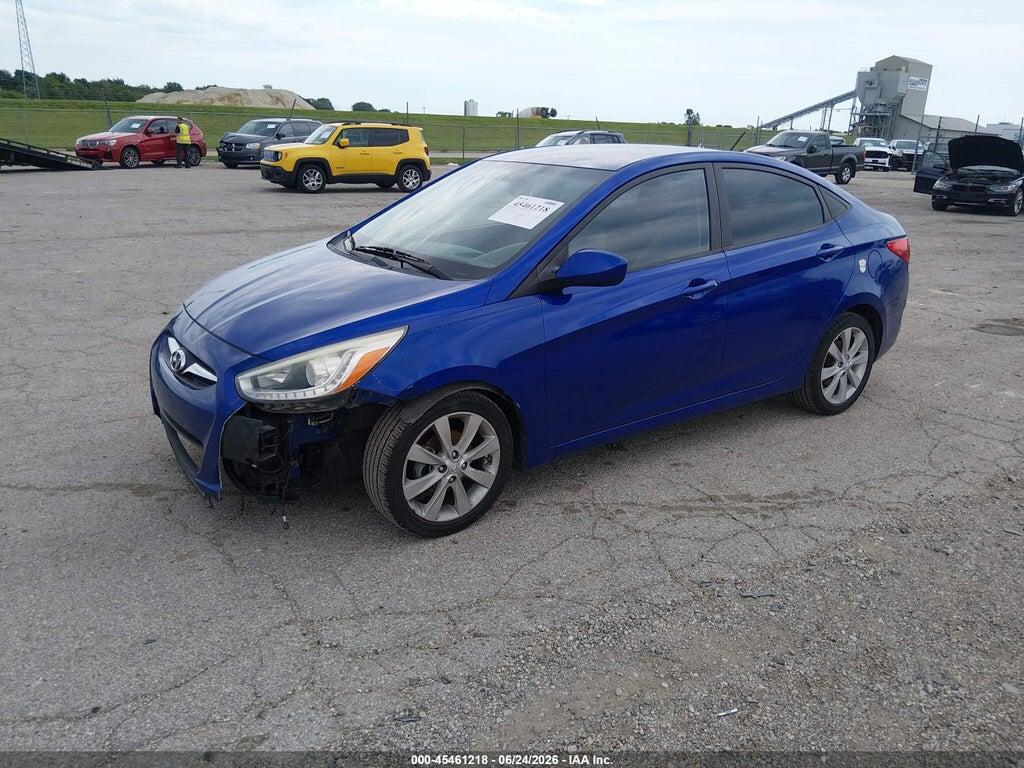 KMHCU4AE2EU601473 2014 HYUNDAI ACCENT photo no. 2