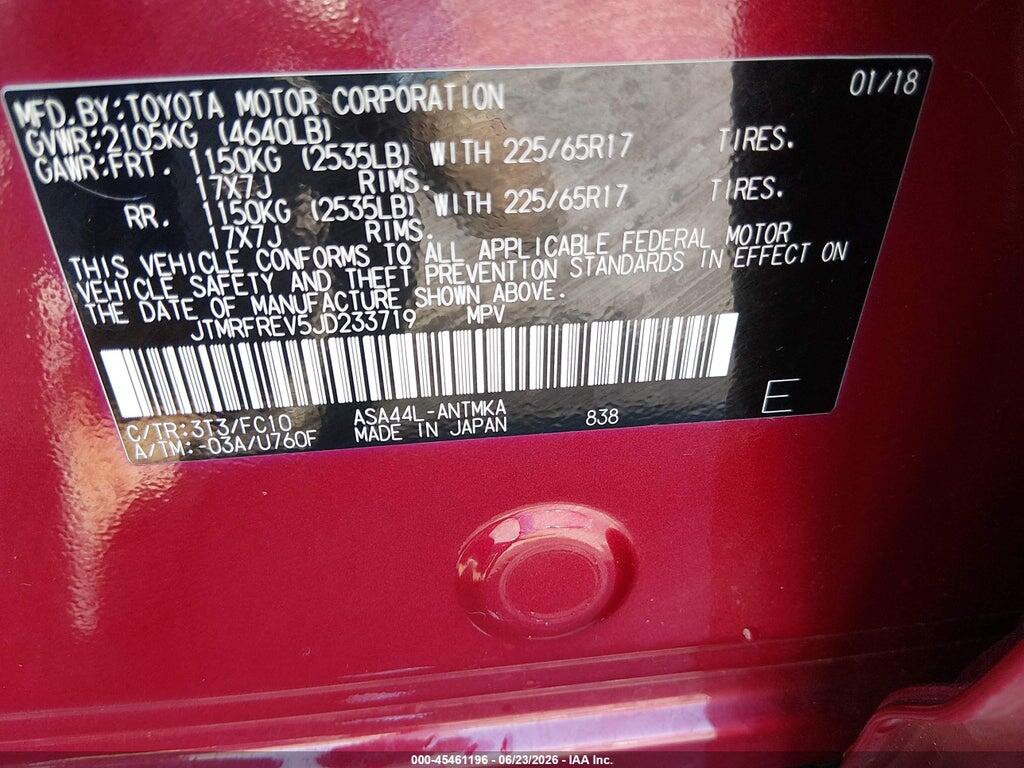 JTMRFREV5JD233719 2018 TOYOTA RAV4 photo no. 9