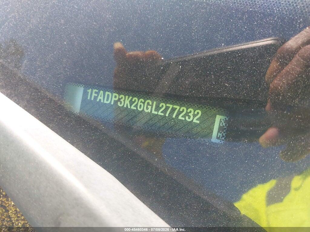 1FADP3K26GL277232 2016 FORD FOCUS photo no. 9