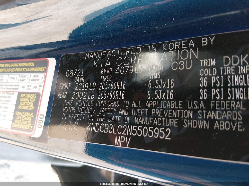 KNDCB3LC2N5505952 2022 KIA NIRO photo no. 9