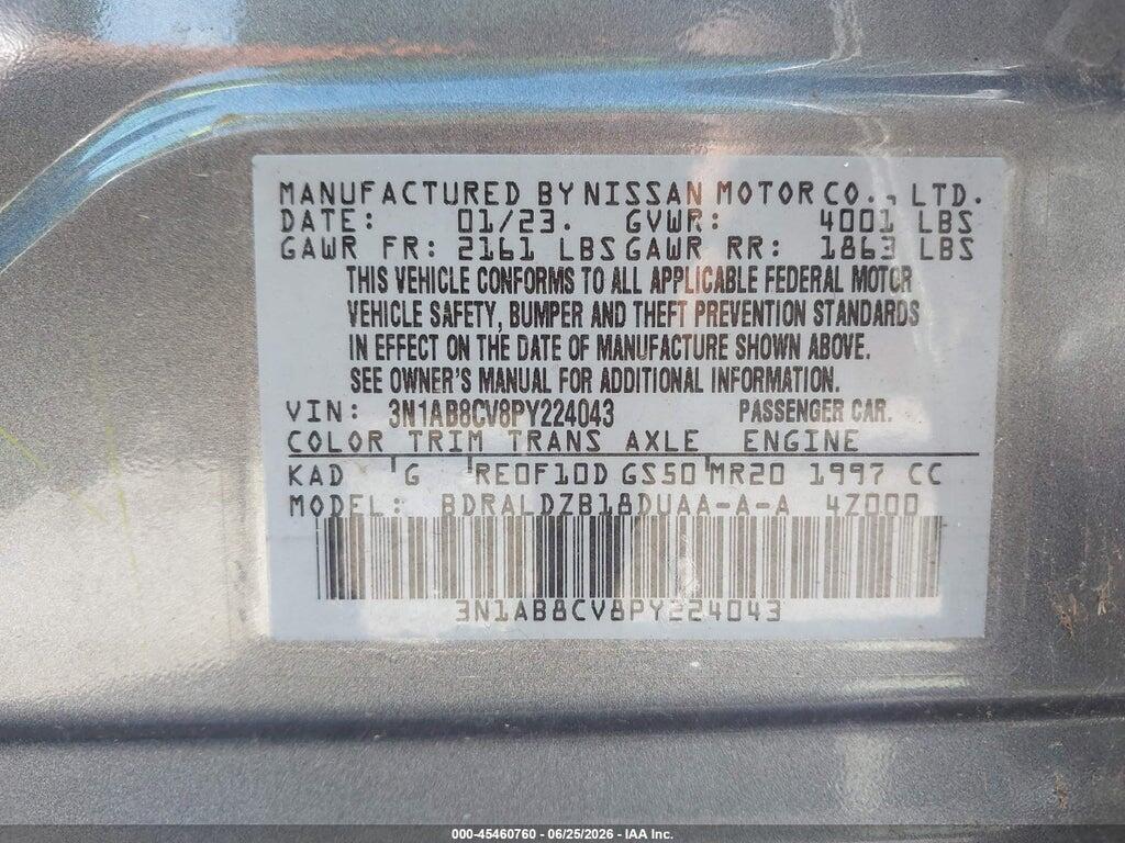 3N1AB8CV8PY224043 2023 NISSAN SENTRA photo no. 9