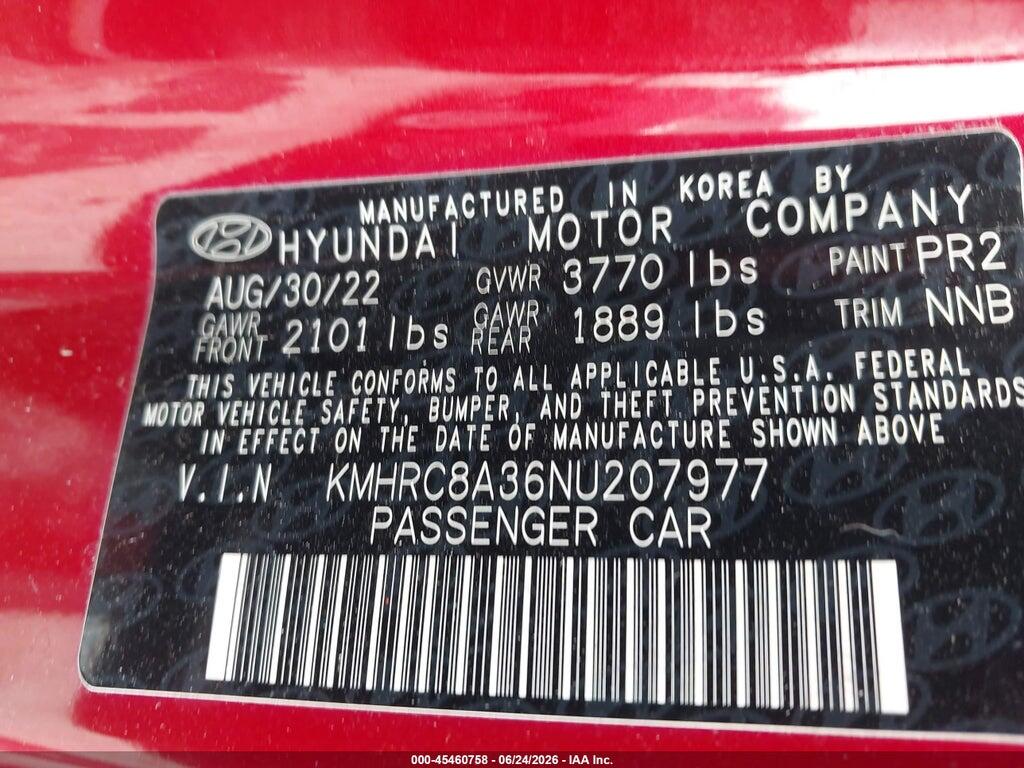 KMHRC8A36NU207977 2022 HYUNDAI VENUE photo no. 9