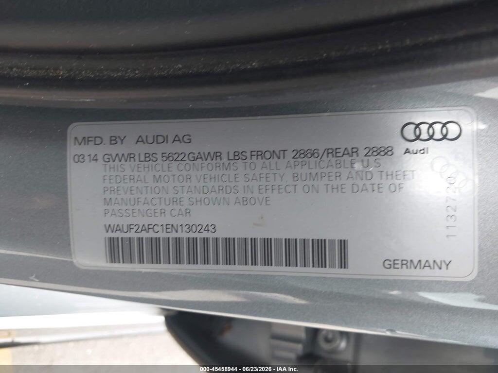 WAUF2AFC1EN130243 2014 AUDI S6 photo no. 9