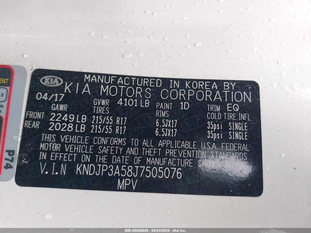 KNDJP3A58J7505076 2018 KIA SOUL photo no. 9