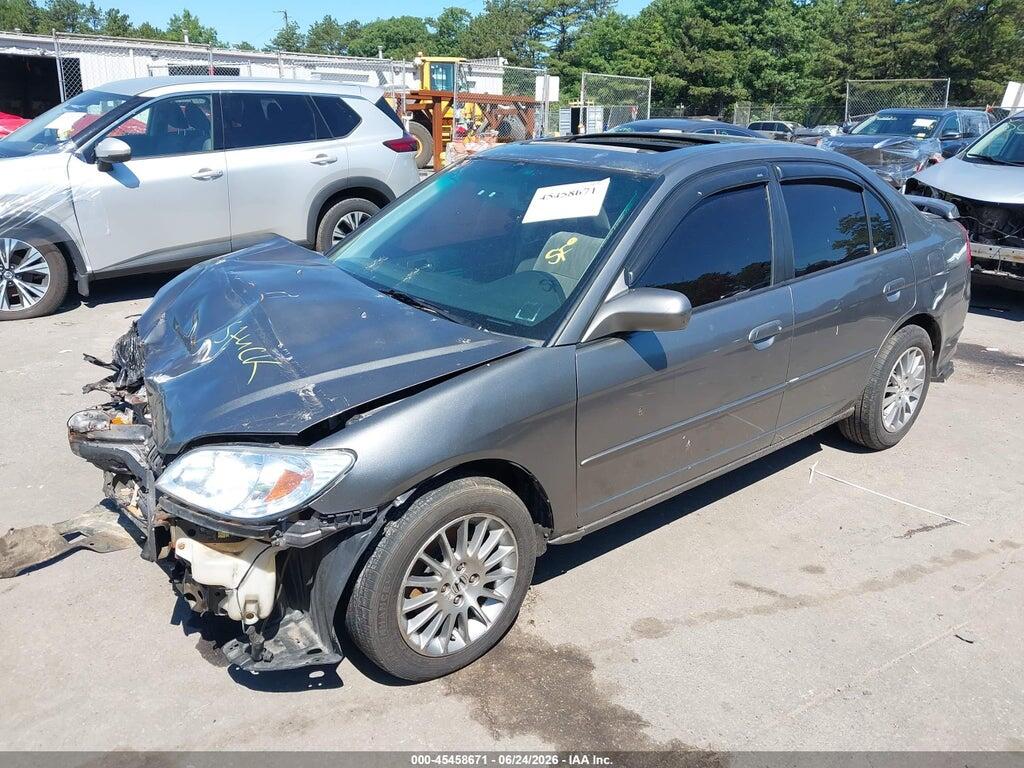 2HGES26705H587370 2005 HONDA CIVIC photo no. 2