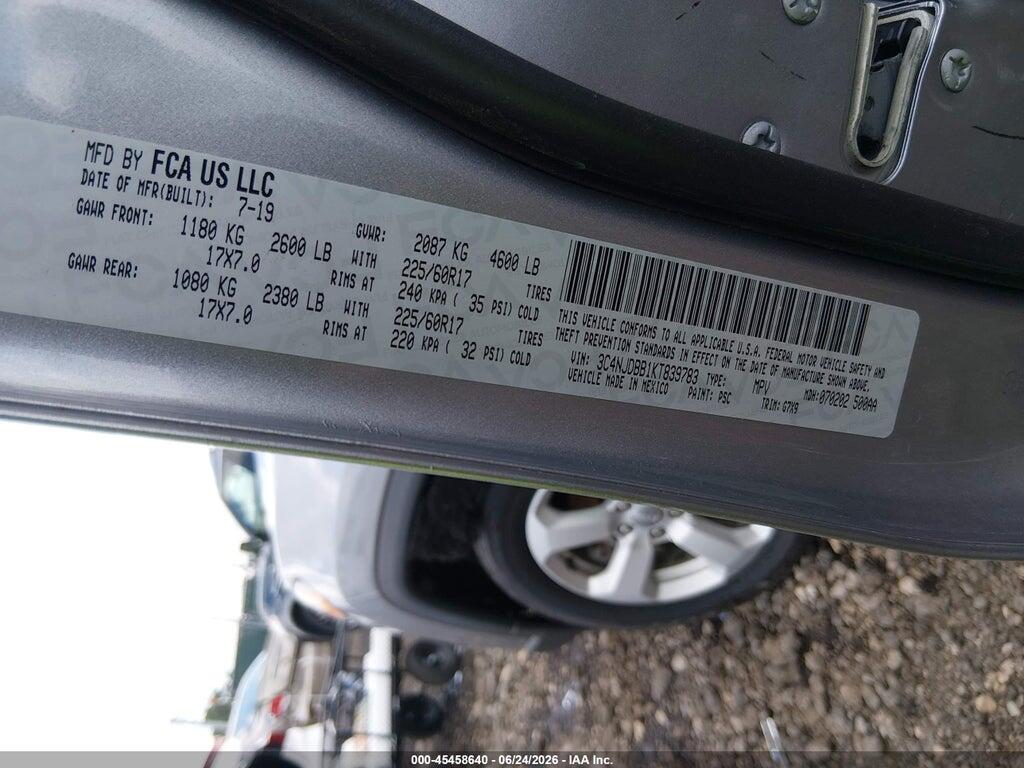 3C4NJDBB1KT839783 2019 JEEP COMPASS photo no. 9