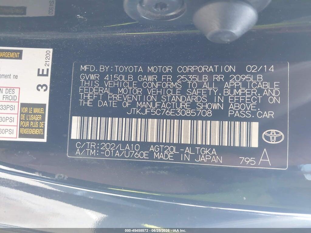 JTKJF5C76E3085708 2014 SCION TC photo no. 9
