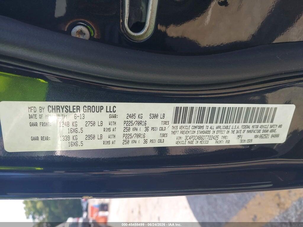 3C4PDCAB6DT722425 2013 DODGE JOURNEY photo no. 9
