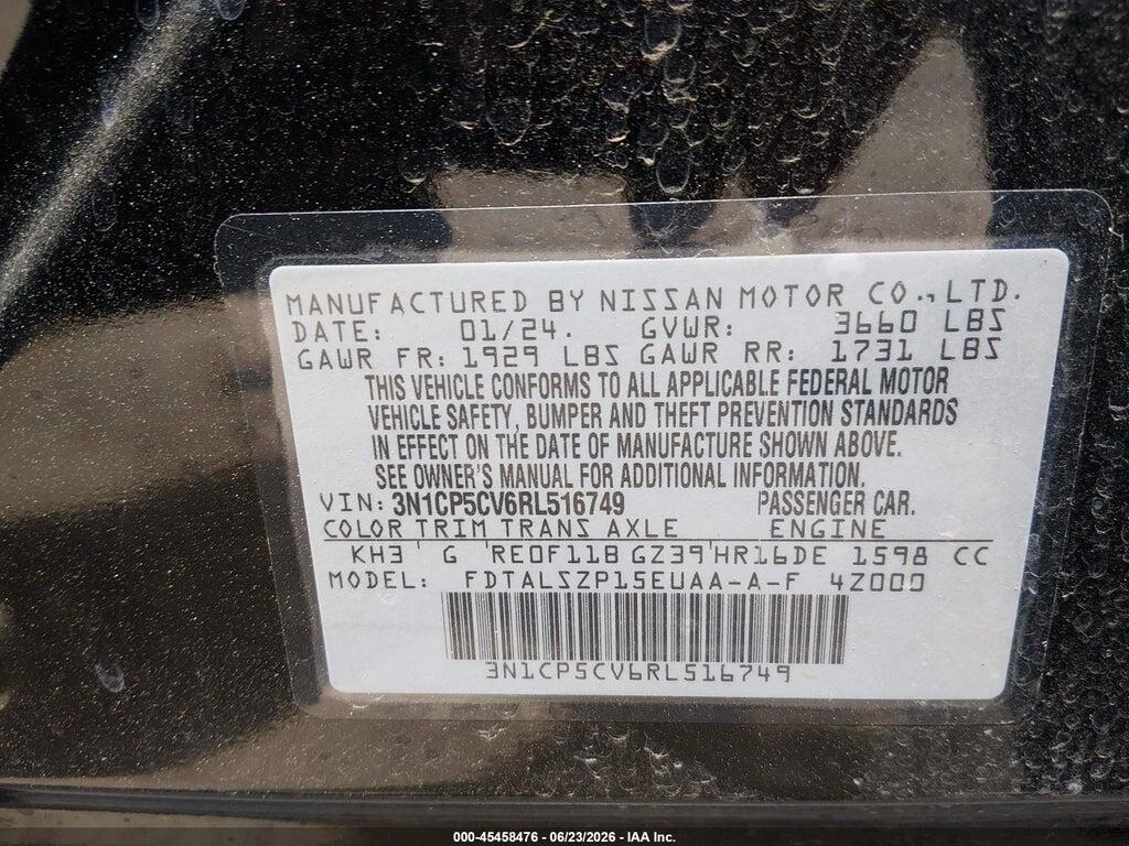3N1CP5CV6RL516749 2024 NISSAN KICKS photo no. 9