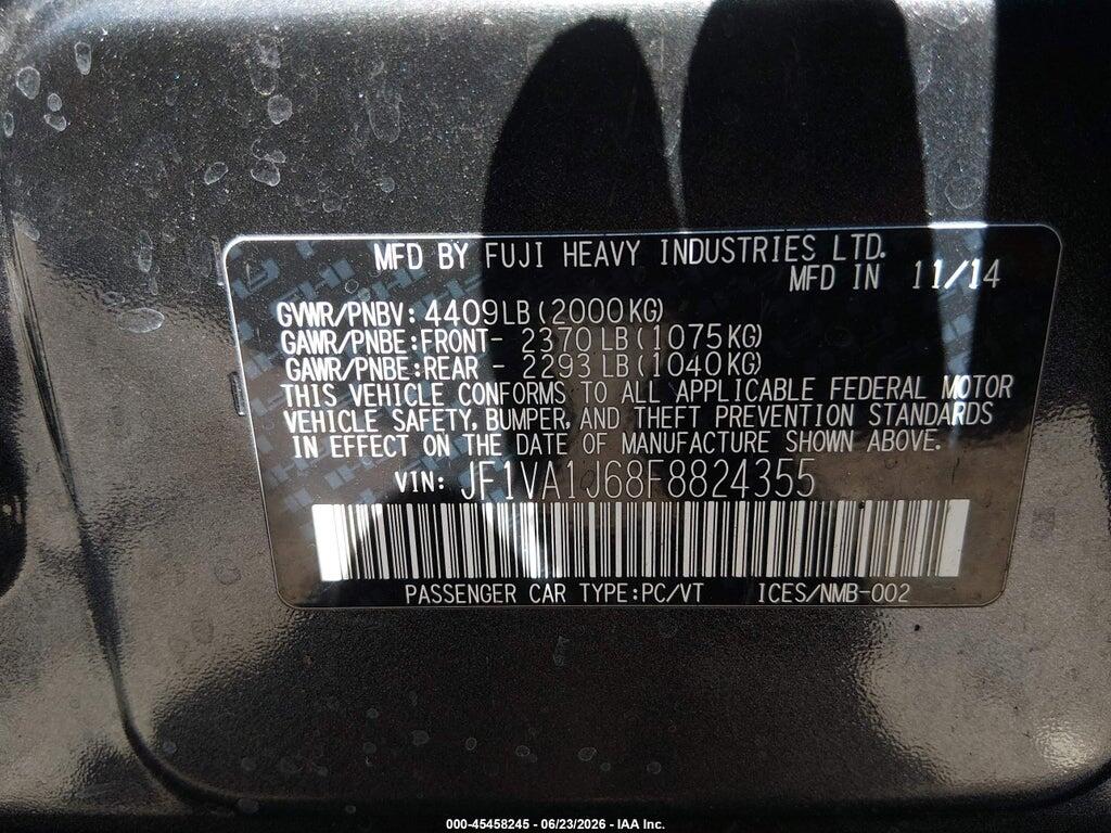 JF1VA1J68F8824355 2015 SUBARU WRX photo no. 9