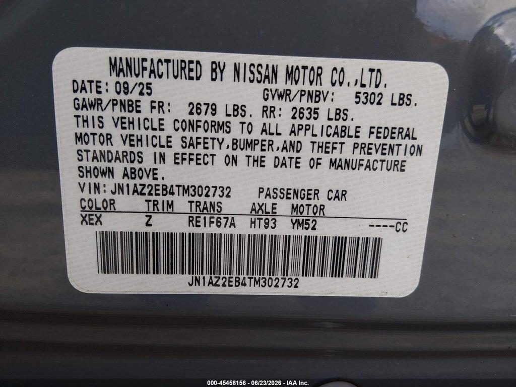 JN1AZ2EB4TM302732 2026 NISSAN LEAF photo no. 9