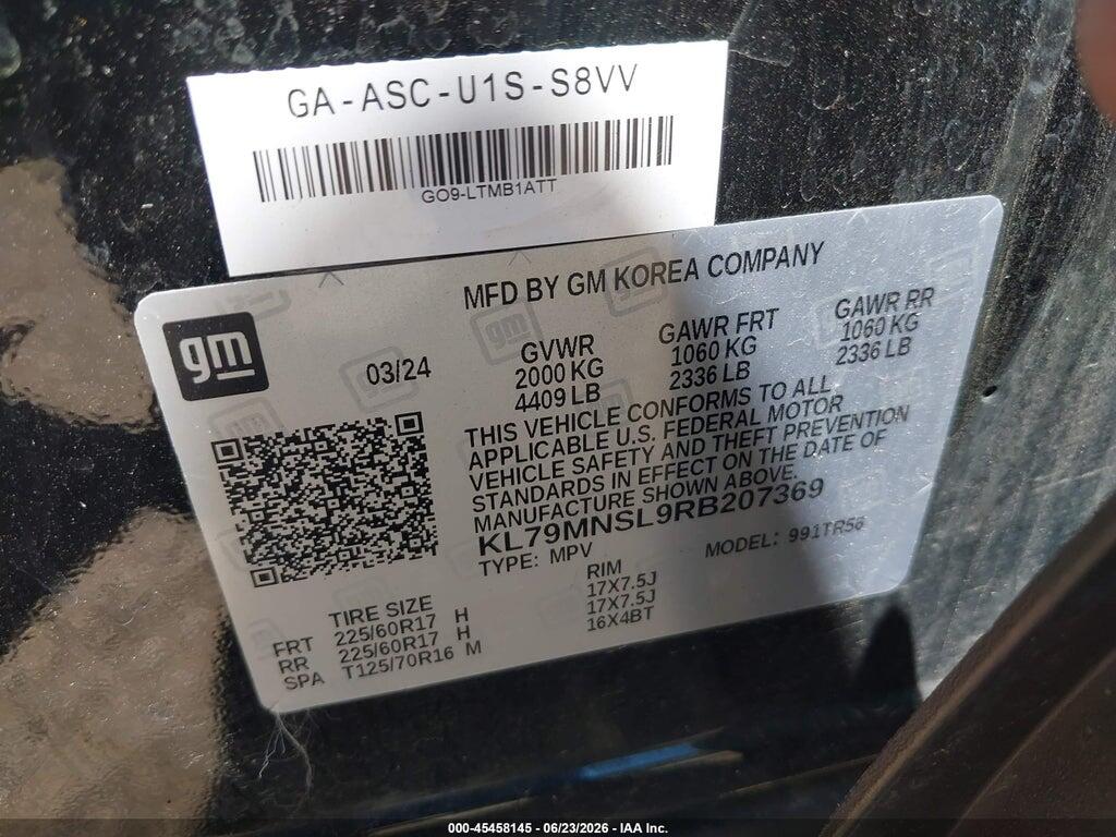 KL79MNSL9RB207369 2024 CHEVROLET TRAILBLAZER photo no. 9
