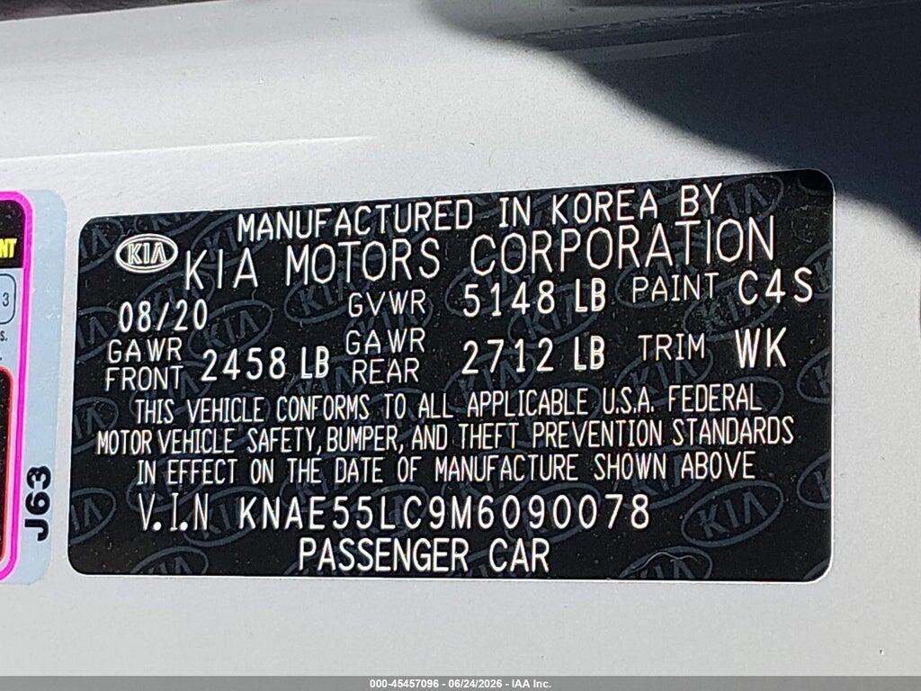 KNAE55LC9M6090078 2021 KIA STINGER photo no. 9