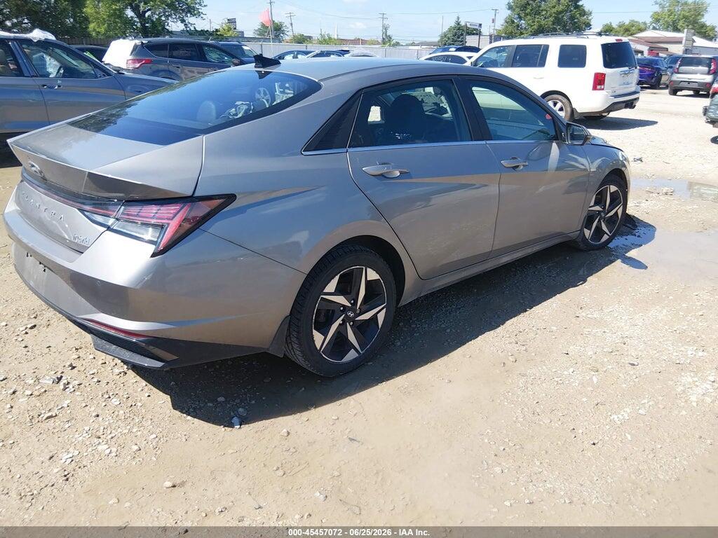 KMHLN4AJ3NU014886 2022 HYUNDAI ELANTRA HYBRID photo no. 4