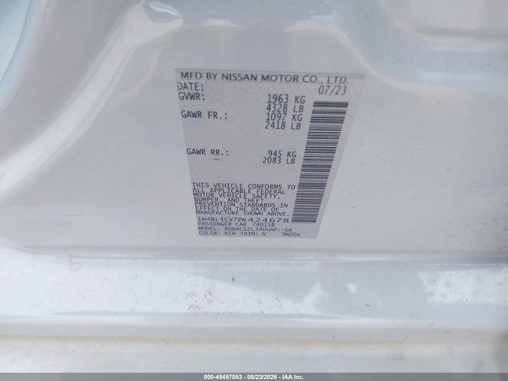 1N4BL4CV7PN424678 2023 NISSAN ALTIMA photo no. 9