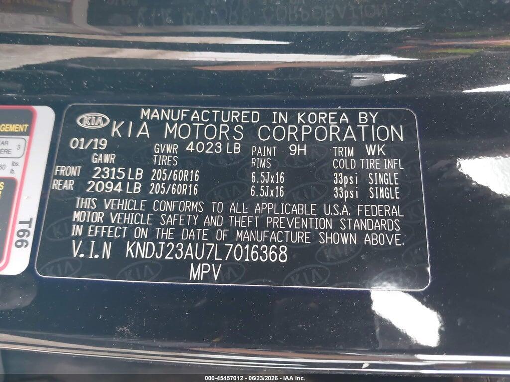 KNDJ23AU7L7016368 2020 KIA SOUL photo no. 9