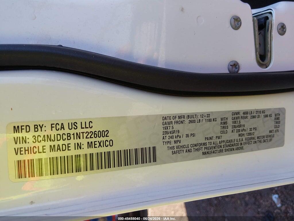 3C4NJDCB1NT226002 2022 JEEP COMPASS photo no. 9