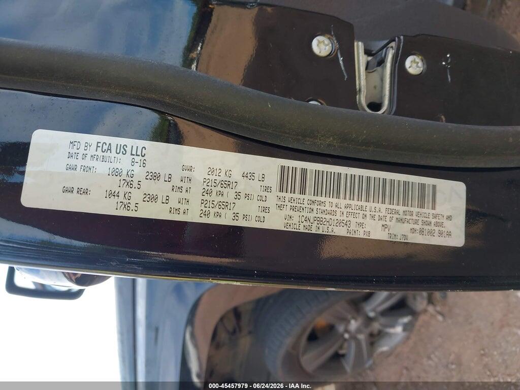 1C4NJPBB2HD120543 2017 JEEP PATRIOT photo no. 9