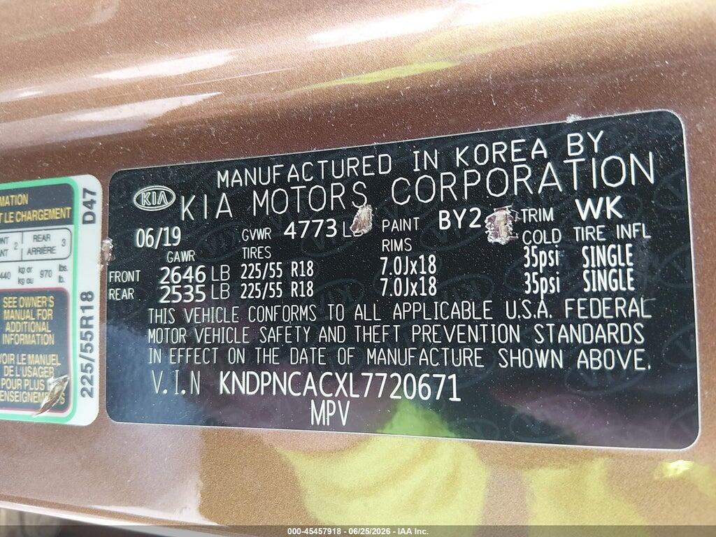 KNDPNCACXL7720671 2020 KIA SPORTAGE photo no. 9