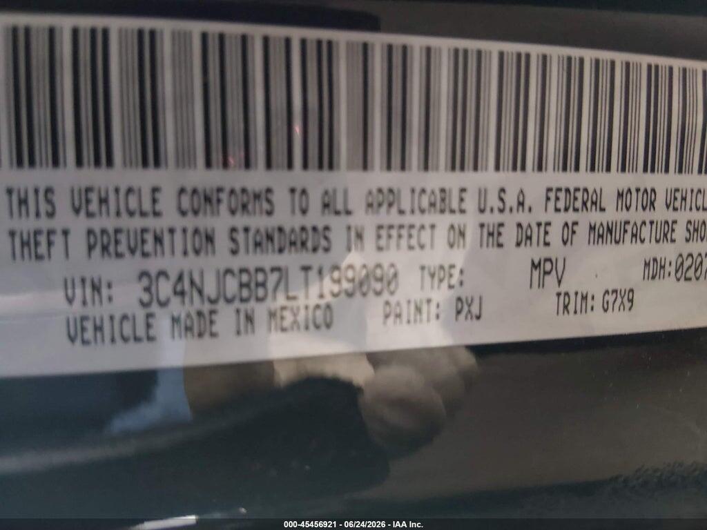 3C4NJCBB7LT199090 2020 JEEP COMPASS photo no. 9