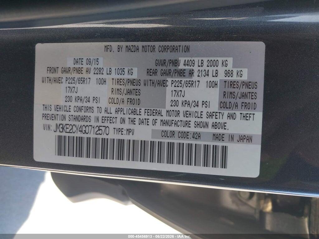 JM3KE2CY4G0712570 2016 MAZDA CX-5 photo no. 9