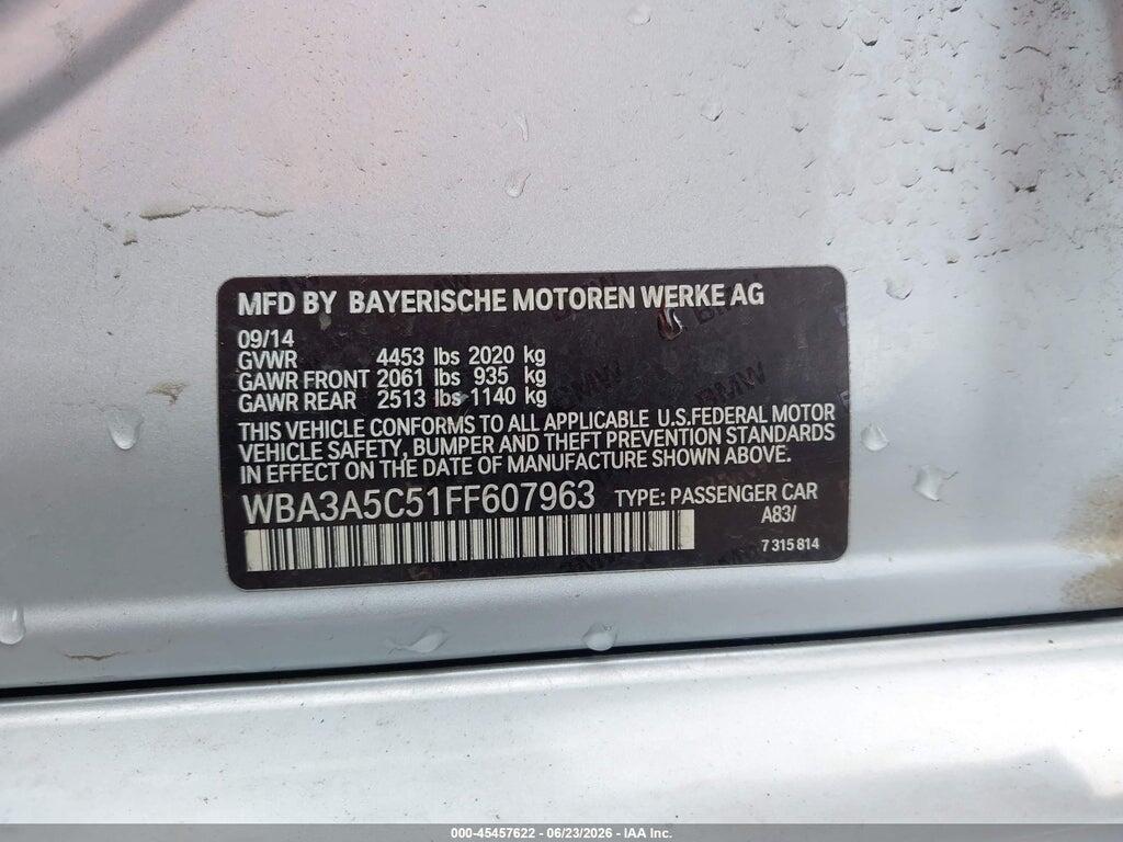 WBA3A5C51FF607963 2015 BMW 328I photo no. 9