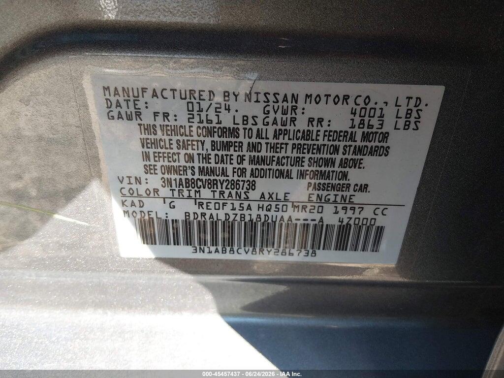 3N1AB8CV8RY286738 2024 NISSAN SENTRA photo no. 9