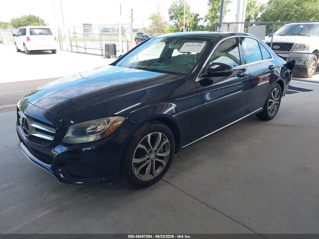 55SWF4JB2GU099396 2016 MERCEDES-BENZ C 300 photo no. 2