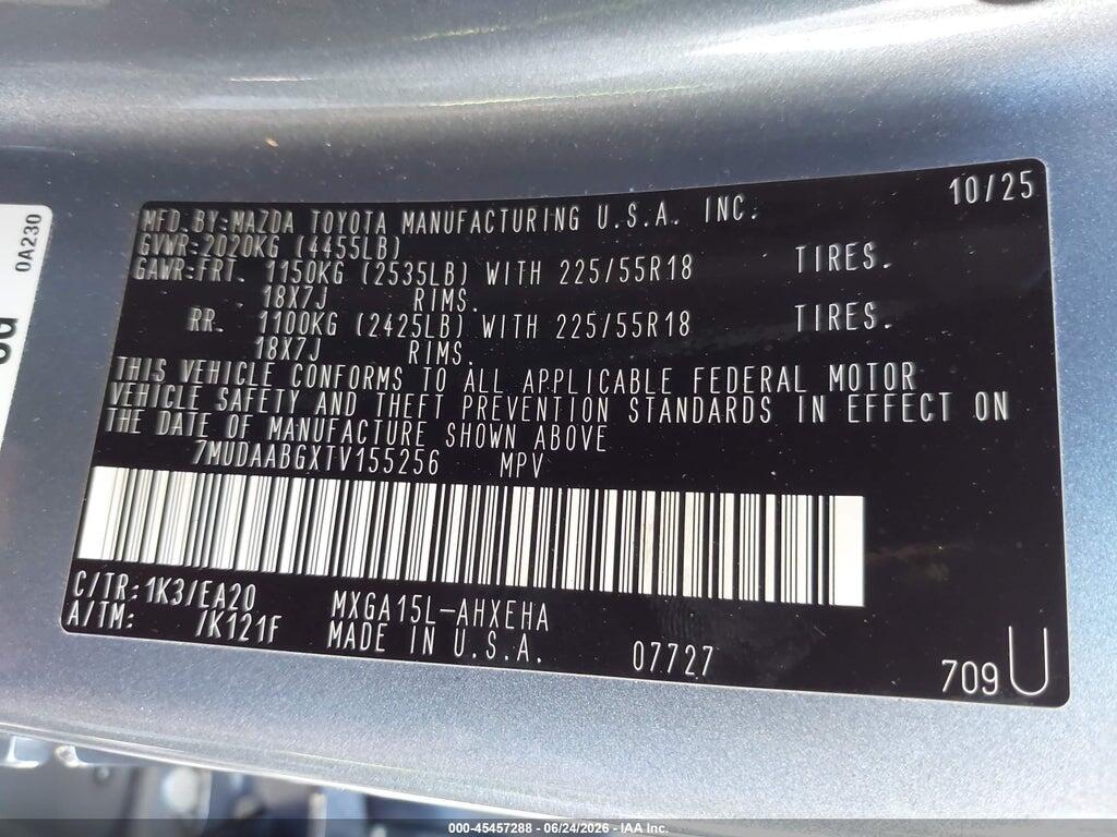 7MUDAABGXTV155256 2026 TOYOTA COROLLA CROSS photo no. 9