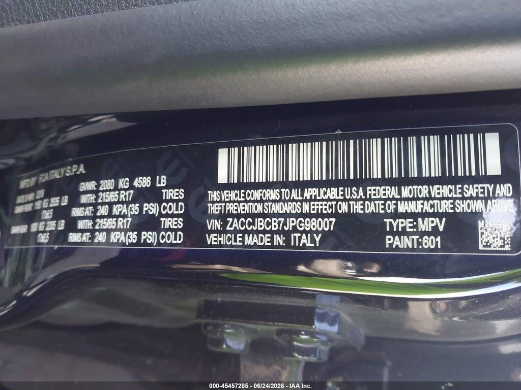 ZACCJBCB7JPG98007 2018 JEEP RENEGADE photo no. 9