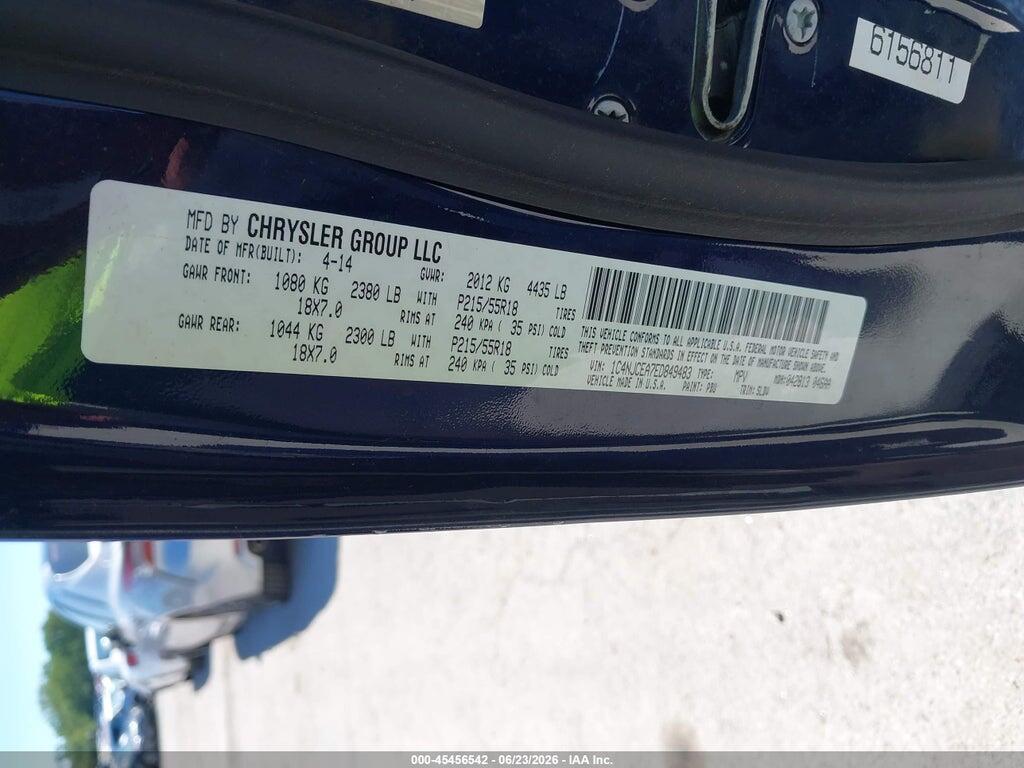 1C4NJCEA7ED849483 2014 JEEP COMPASS photo no. 9