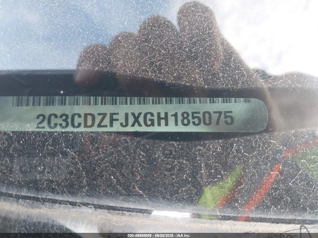 2C3CDZFJXGH185075 2016 DODGE CHALLENGER photo no. 9