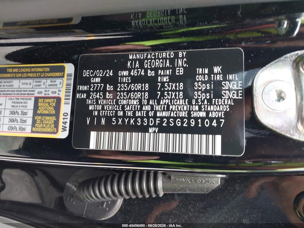5XYK33DF2SG291047 2025 KIA SPORTAGE photo no. 9