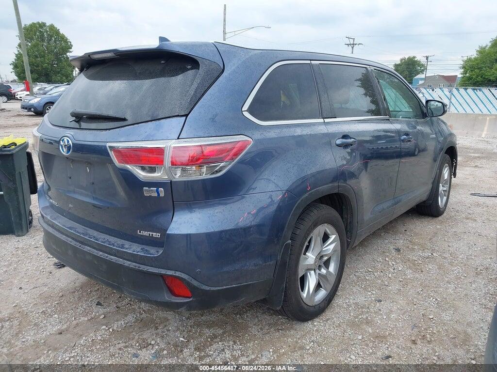 5TDDCRFH1FS007264 2015 TOYOTA HIGHLANDER HYBRID photo no. 4