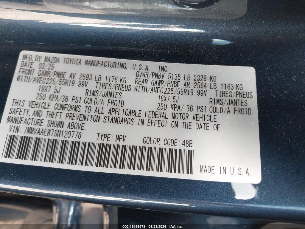 7MMVAAEW7SN120776 2025 MAZDA CX-50 HYBRID photo no. 9