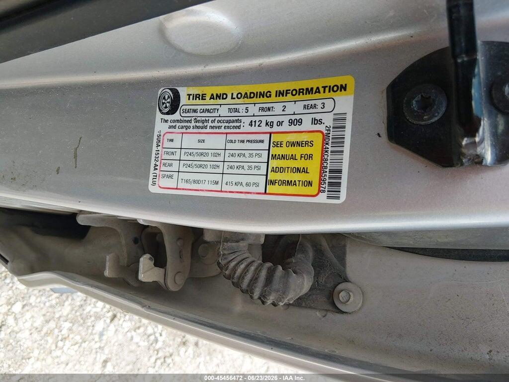 2FMDK4KC8CBA59578 2012 FORD EDGE photo no. 9