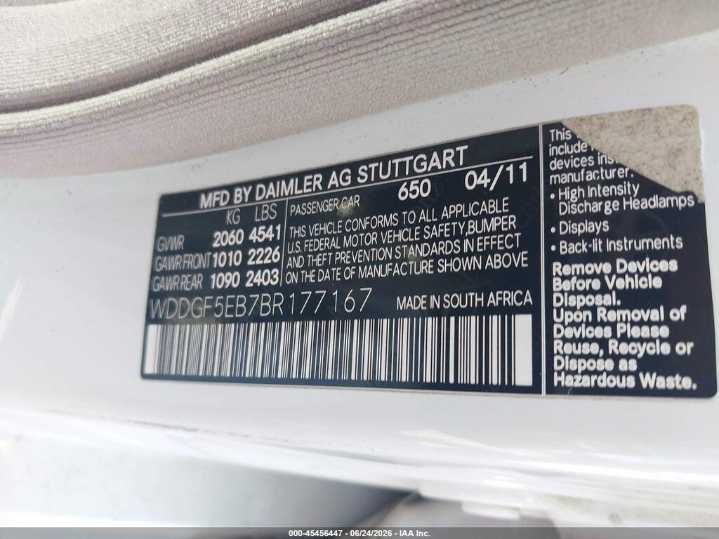 WDDGF5EB7BR177167 2011 MERCEDES-BENZ C 300 photo no. 9
