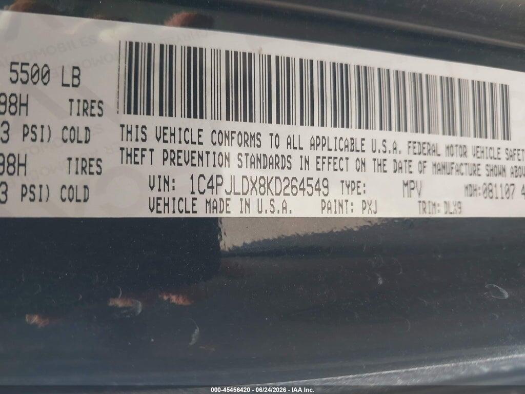 1C4PJLDX8KD264549 2019 JEEP CHEROKEE photo no. 9