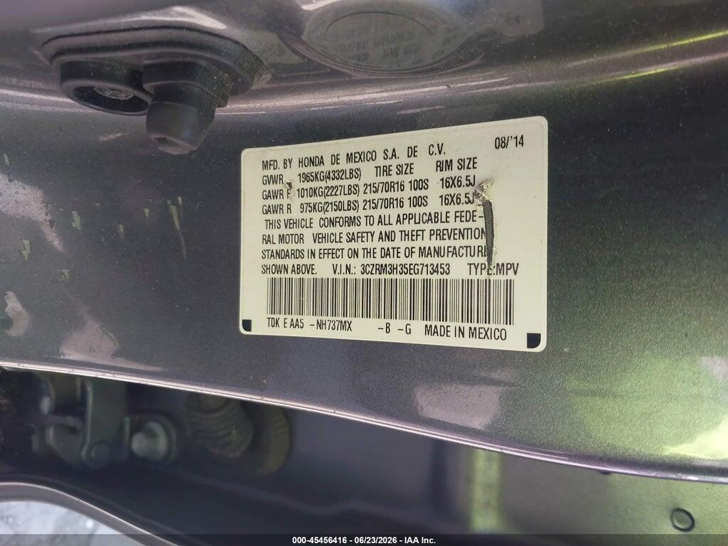 3CZRM3H35EG713453 2014 HONDA CR-V photo no. 9