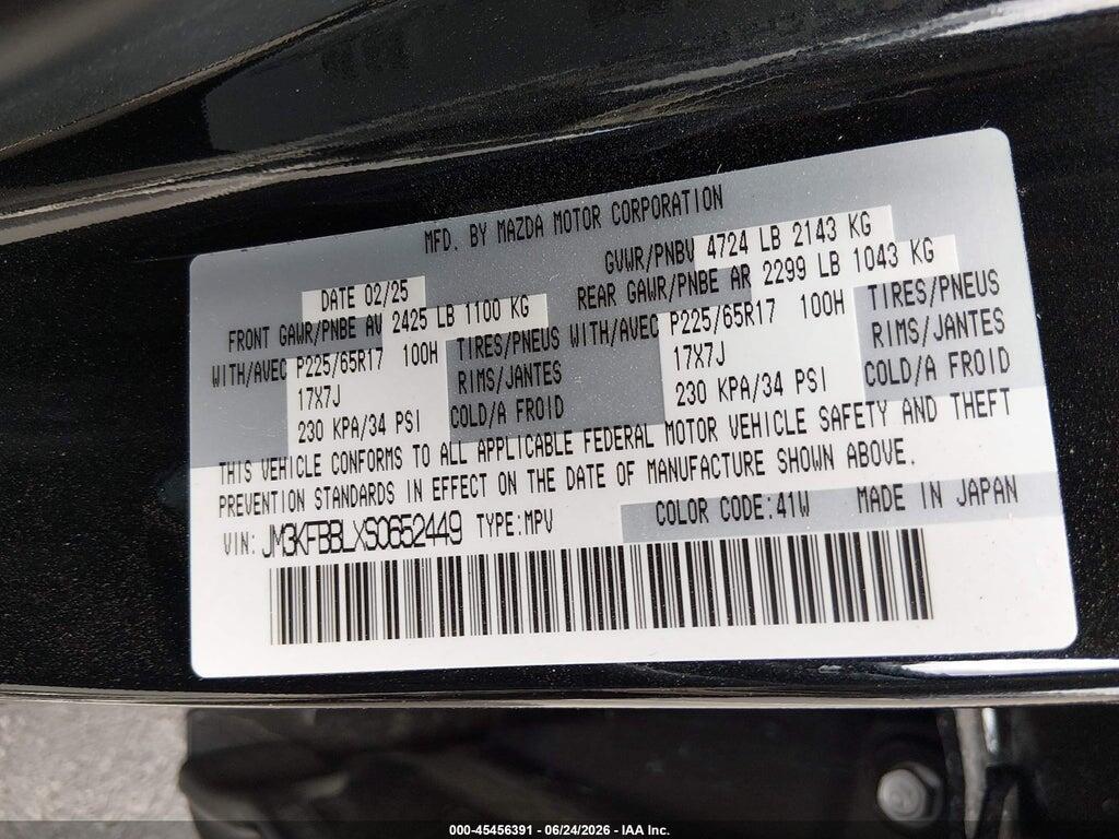 JM3KFBBLXS0652449 2025 MAZDA CX-5 photo no. 9