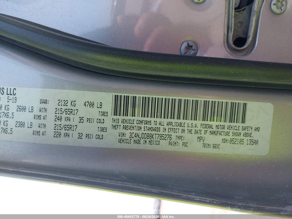 3C4NJDDB8KT795276 2019 JEEP COMPASS photo no. 9