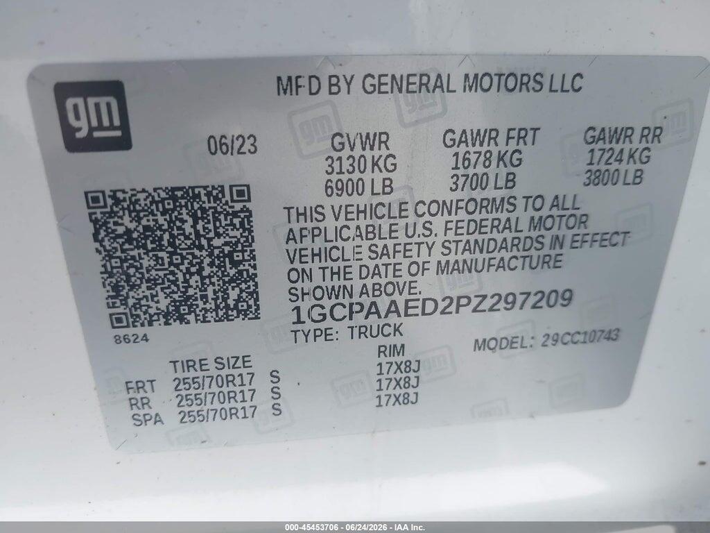 1GCPAAED2PZ297209 2023 CHEVROLET SILVERADO 1500 photo no. 9