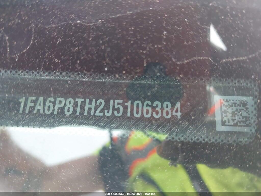 1FA6P8TH2J5106384 2018 FORD MUSTANG photo no. 9