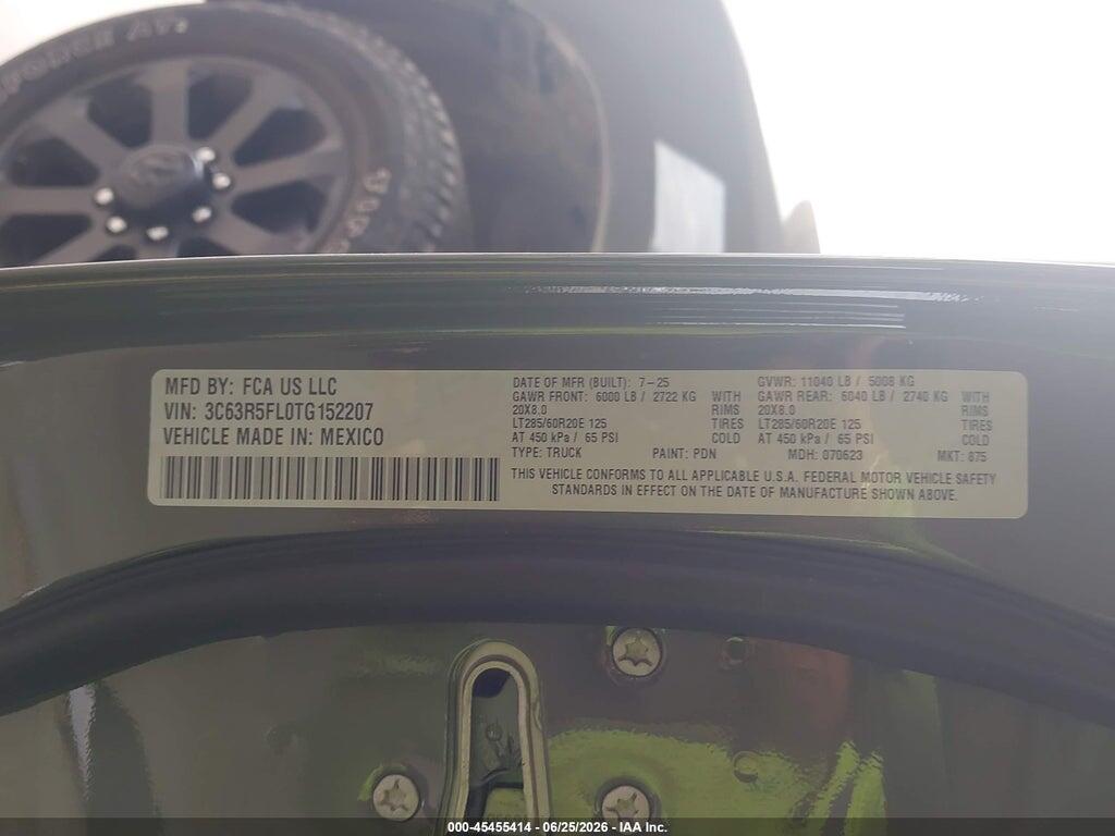 3C63R5FL0TG152207 2026 RAM 2500 photo no. 8