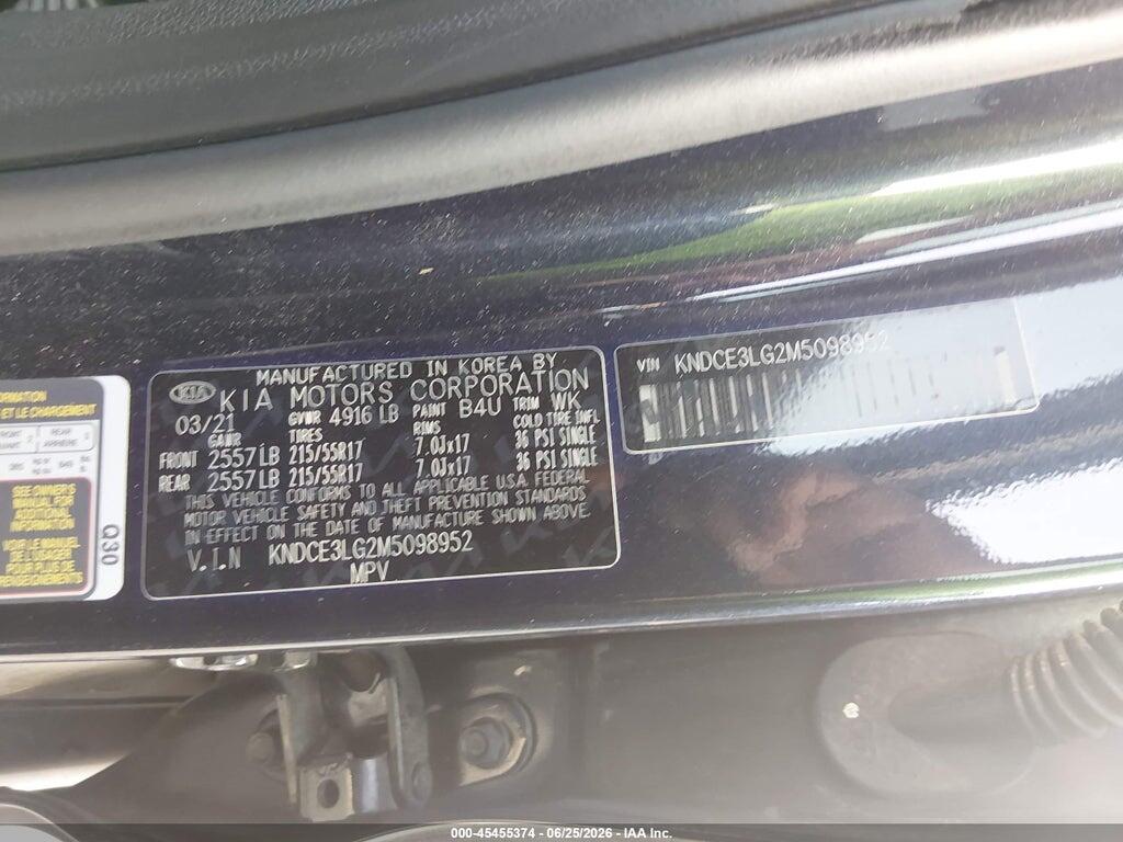 KNDCE3LG2M5098952 2021 KIA NIRO EV photo no. 9