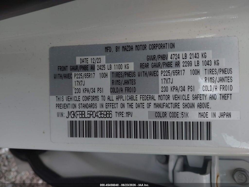 JM3KFBBL5R0435966 2024 MAZDA CX-5 photo no. 9