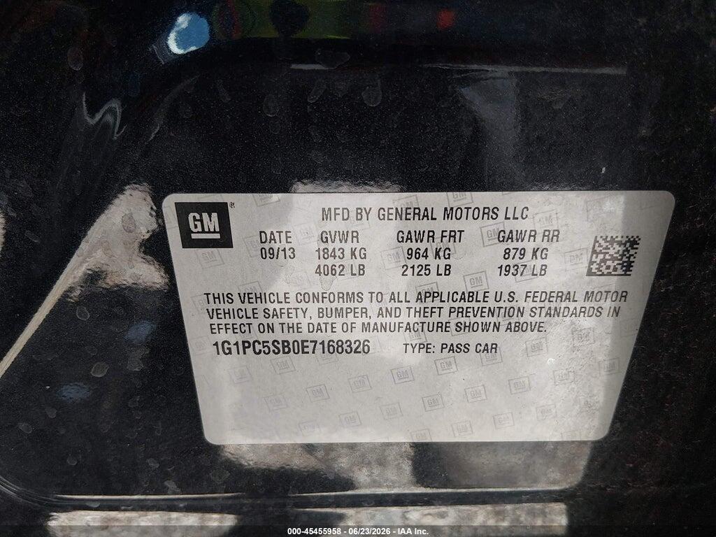 1G1PC5SB0E7168326 2014 CHEVROLET CRUZE photo no. 9