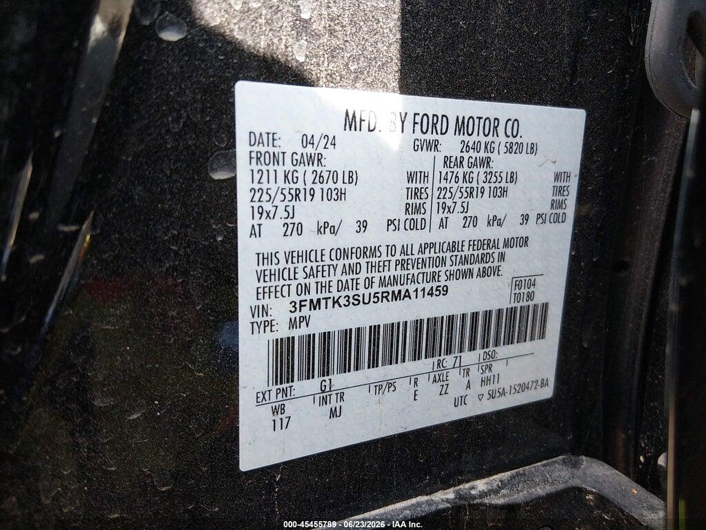 3FMTK3SU5RMA11459 2024 FORD MUSTANG MACH-E photo no. 9