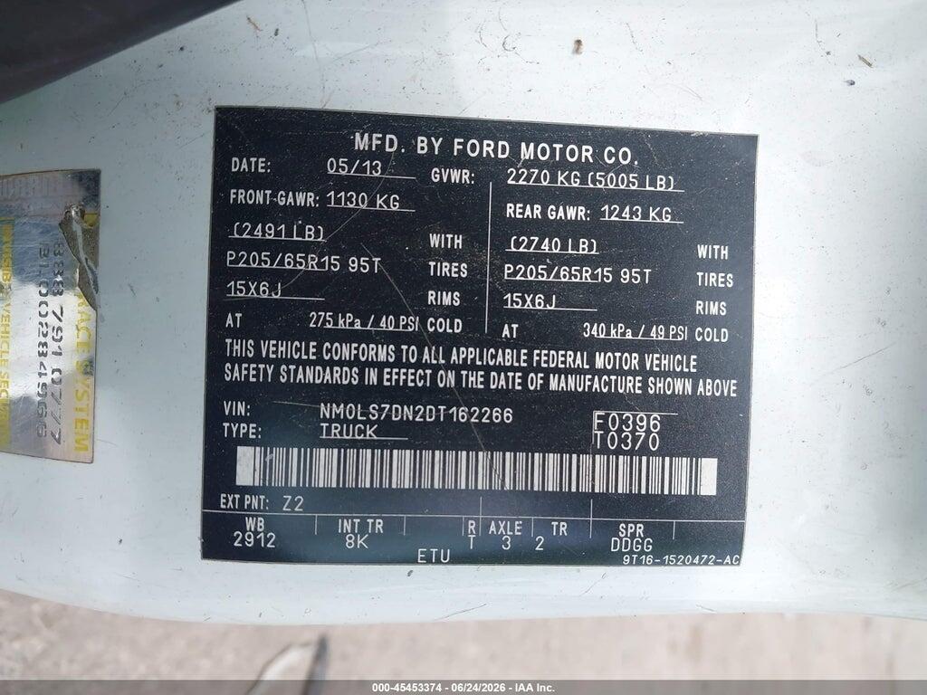 NM0LS7DN2DT162266 2013 FORD TRANSIT CONNECT photo no. 9