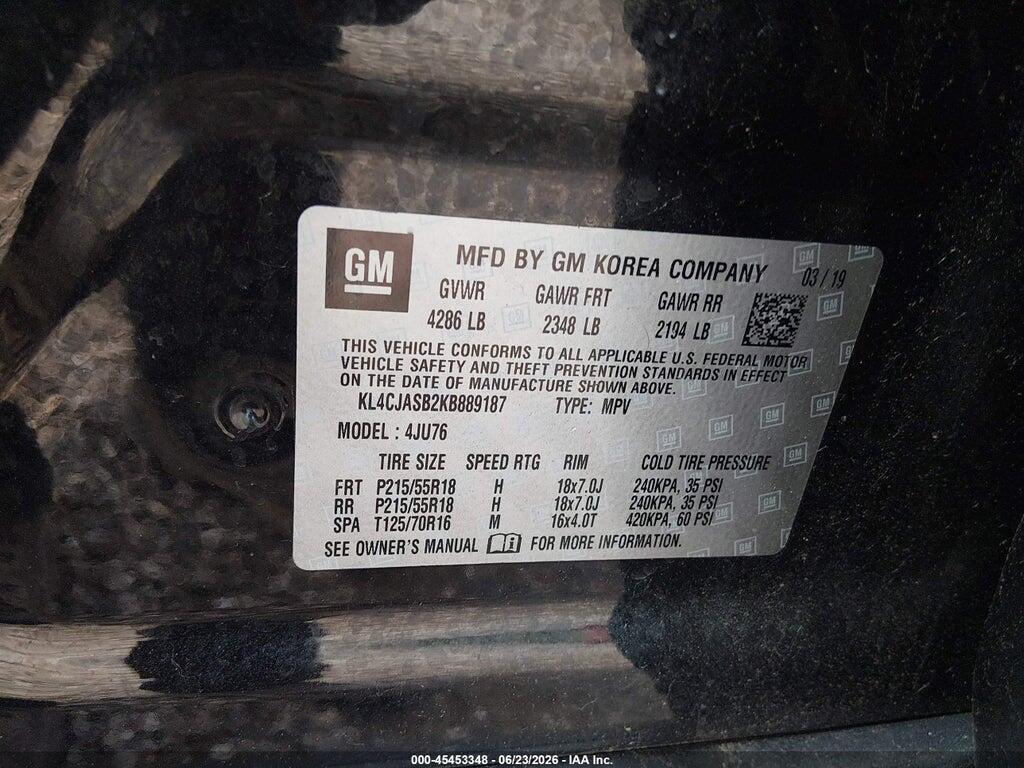 KL4CJASB2KB889187 2019 BUICK ENCORE photo no. 9